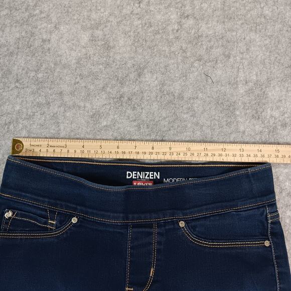 Levis Denizen Modern Pull On Crop Midrise Dark Wash 29 x 25​ - Picture 9 of 15